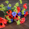 Viv! Home Luxuries Klaproos - 2 stuks - zijden bloem - rood - topkwaliteit zijde bloemen - Viv! Home Luxuries