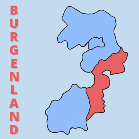 Burgenland Map of AUstrian wine