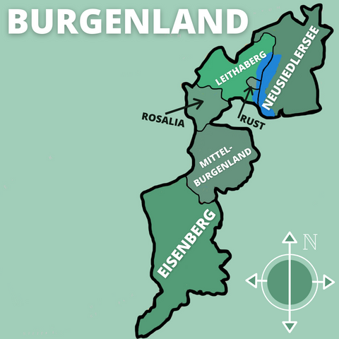 Burgenland subregion map