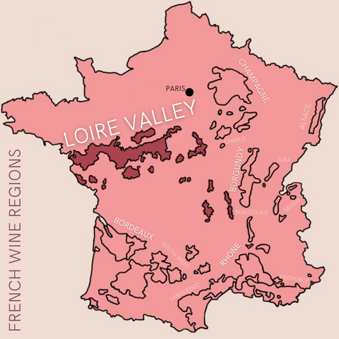 map of france wine regions loire valley