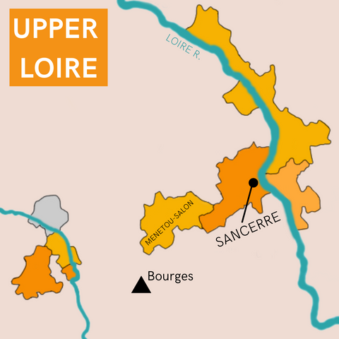 map of upper loire sancerre