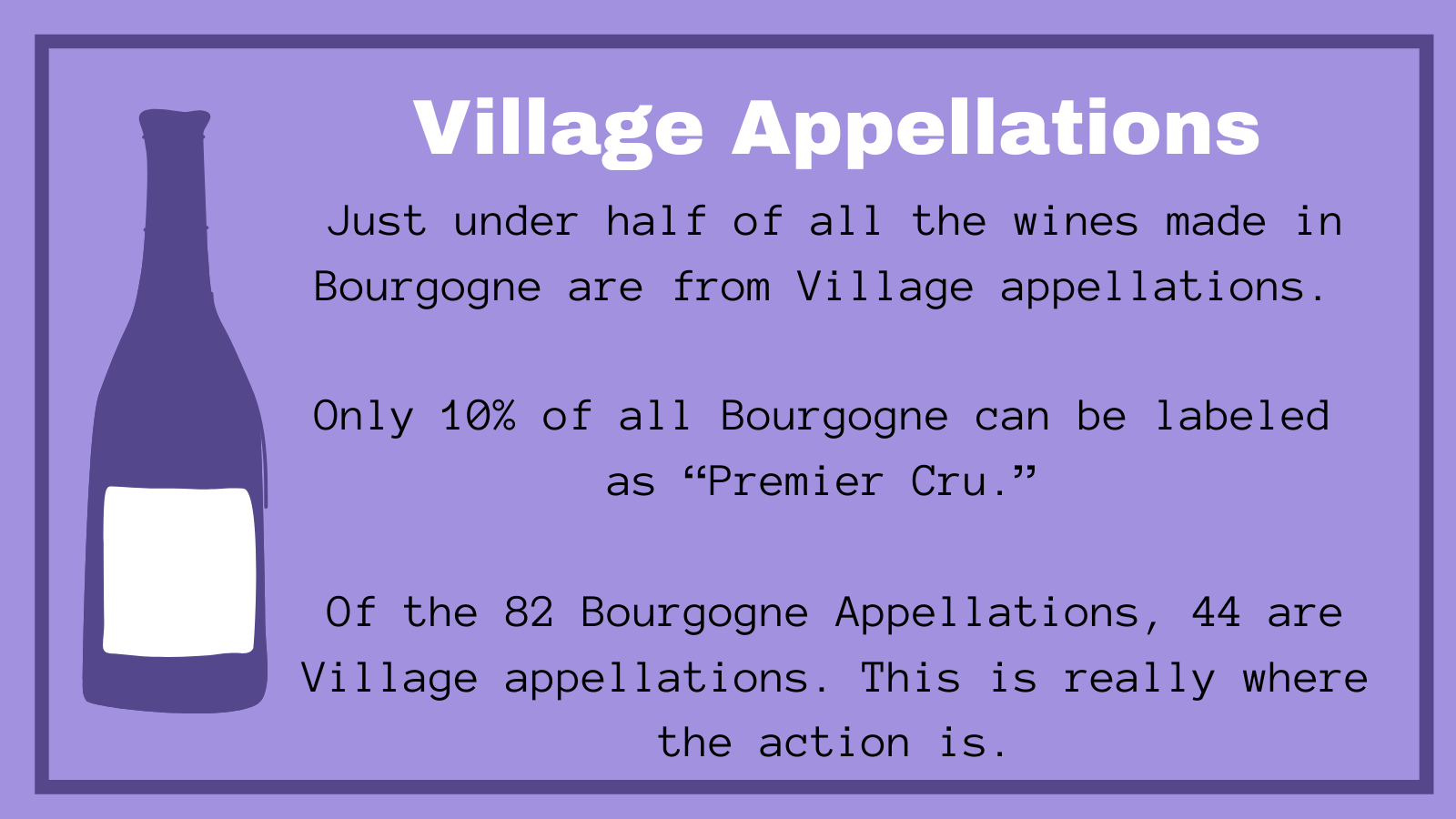 Village Appellations burgundy fast facts