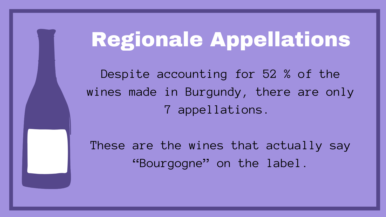 Regional Appellations Burgundy Fast Facts