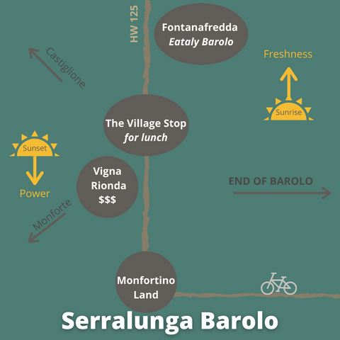 Map of Serralunga d'Alba Barolo Cru