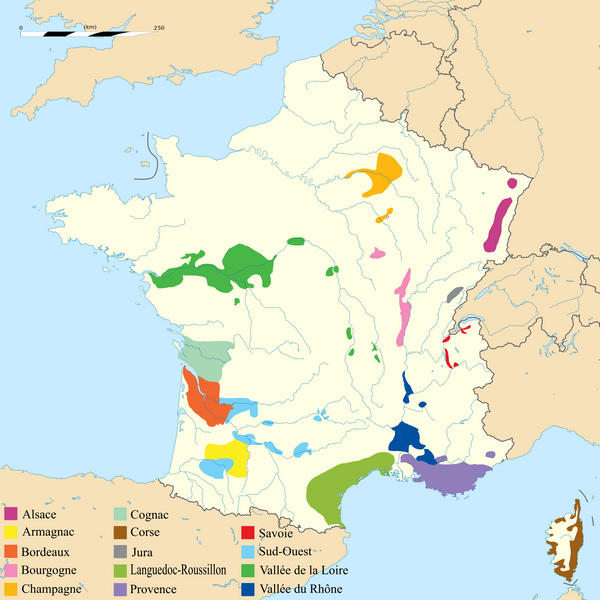 France wine map