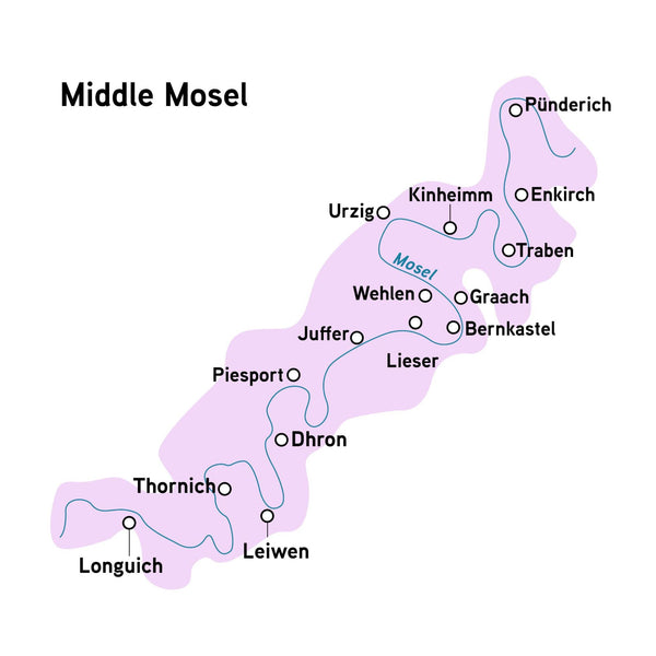 Map of the middle Mosel
