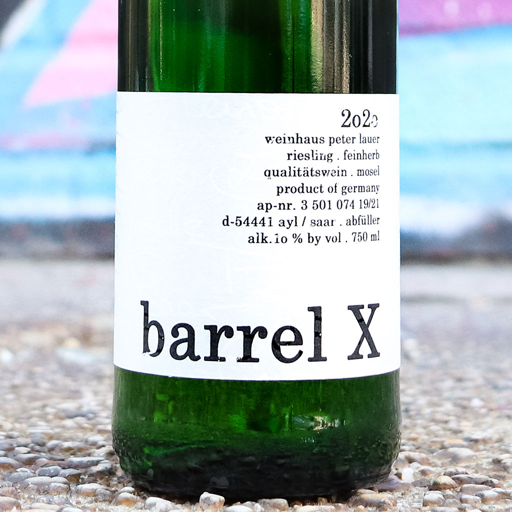 Peter Lauer Barrel X Riesling 2020 - bottle label