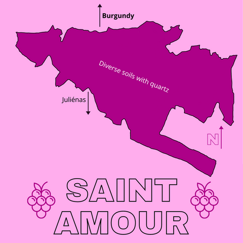 map saint amour cru beaujolais