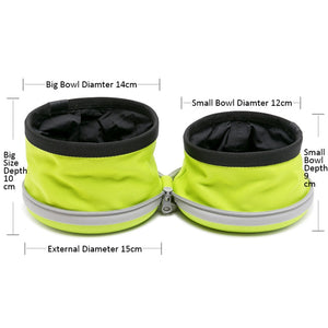 Collapsible 2 in 1 Dog Bowl for Food and Water - Dog Nation