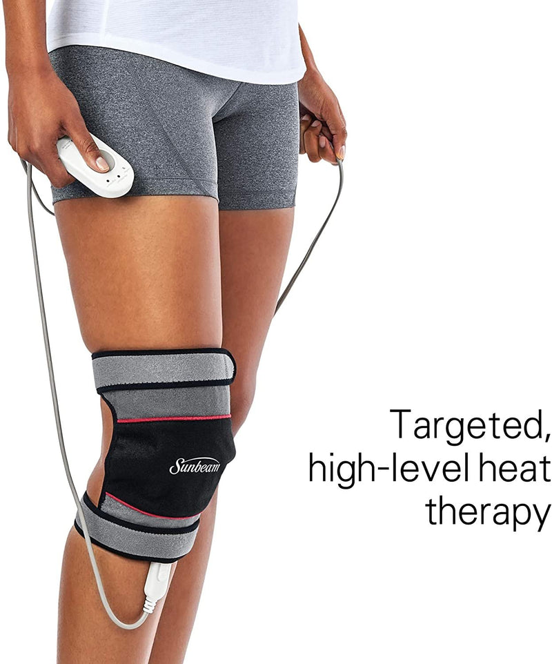 Sunbeam Flextemp Joint Wrap for Pain Relief Hot & Cold Therapy for Elbow or Knees Heating Pad with 3 Heat Settings & 2 Hour Auto-off