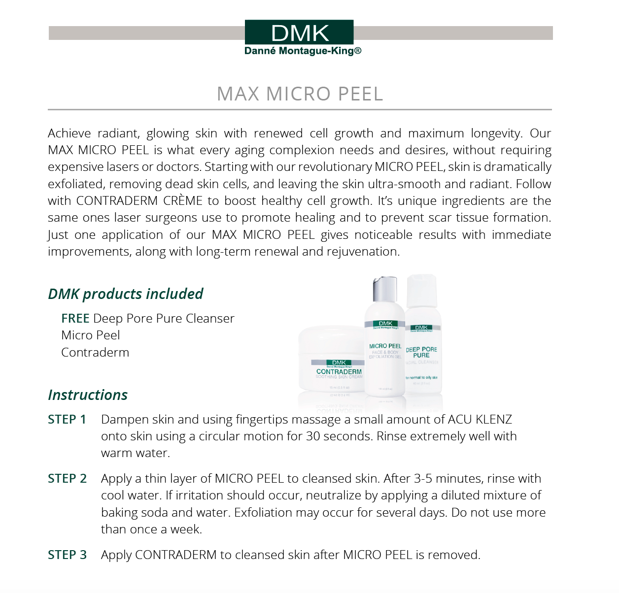 DMK Max Micro Peel Kit