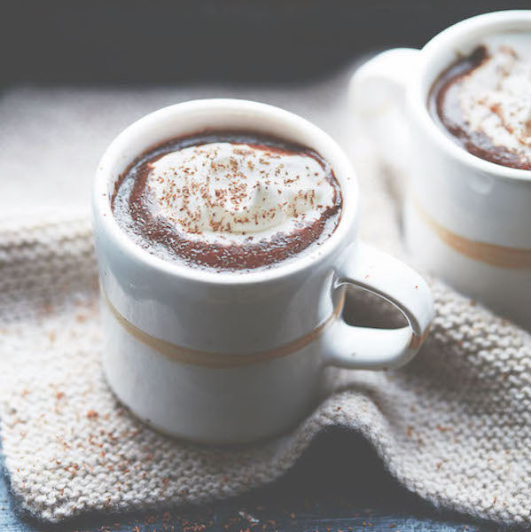 Post bike ride hot chocolate