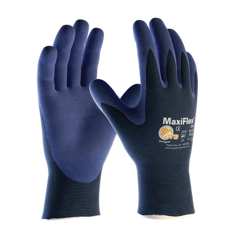 Grease Monkey Nitrile Coated Work Gloves - 15 Pairs - Size Large