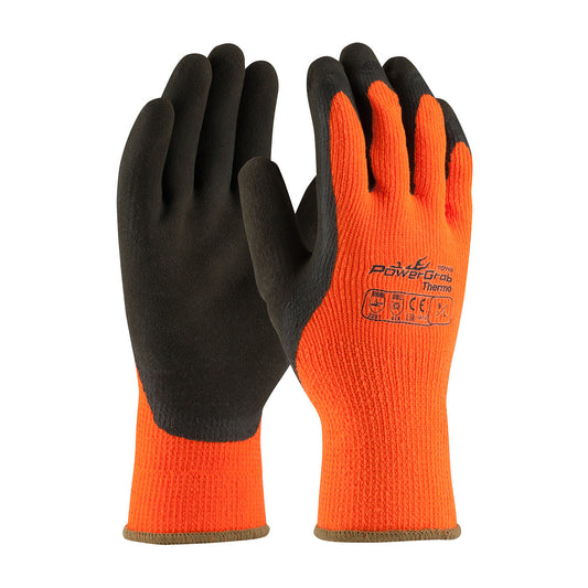 Ice Gripster Cut Abrasion Puncture Hi Vis Double-Coated Low Temp Gloves - Dozen 380INT Hi Vis Orange MD