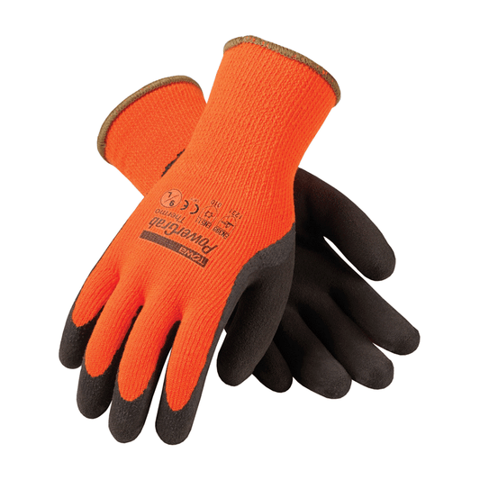 Ice Gripster Cut Abrasion Puncture Hi Vis Double-Coated Low Temp Gloves - Dozen 380INT Hi Vis Orange MD