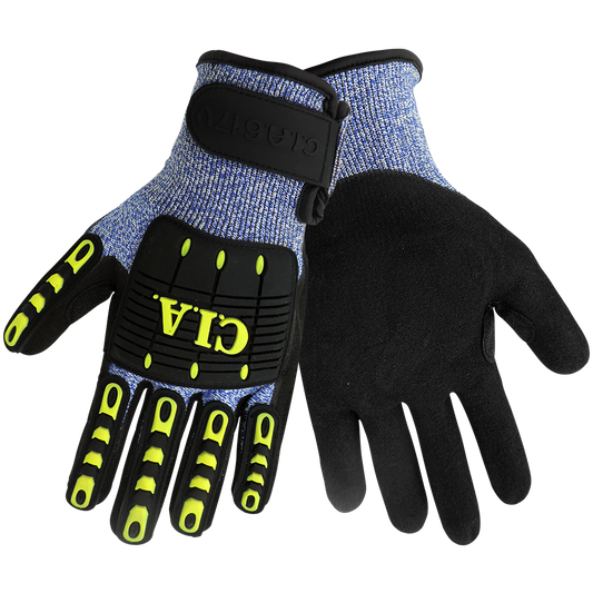 BOSS® IMPACT 1JM600 High-Vis With Synthetic Leather Padded Dotted Palm –
