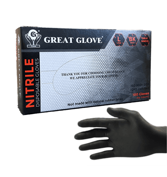 Large TruForce Nitrile Coated Work Gloves - Gray/Black