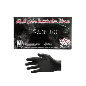 Black Latex Exam Gloves 21