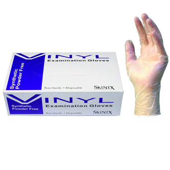 vinyl examination gloves powder free