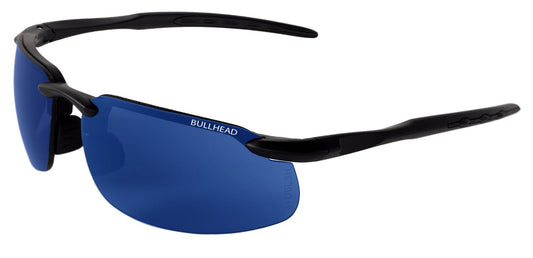 Bullhead Safety MAKI, Polarized Silver Mirror Safety Glasses BH145712