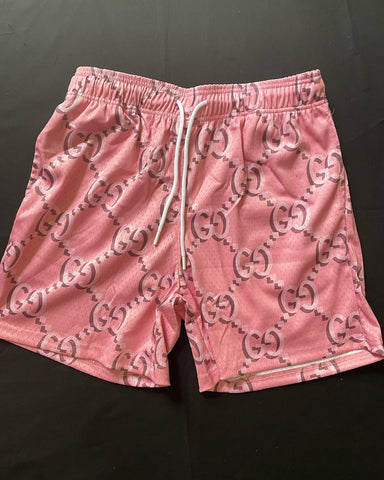 RED/BLUE SPLIT LV SHORTS SAMPLES –