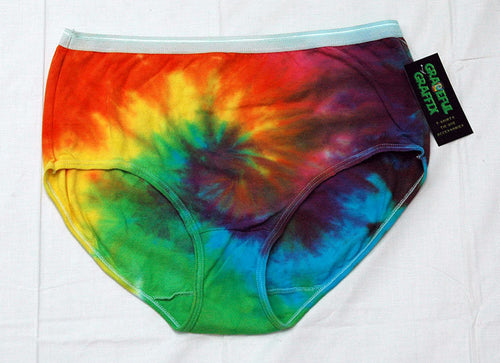 New Tie-Dye Ladies Underwear Cotton Panties - Rainbow Stripe – Grateful  Graffix