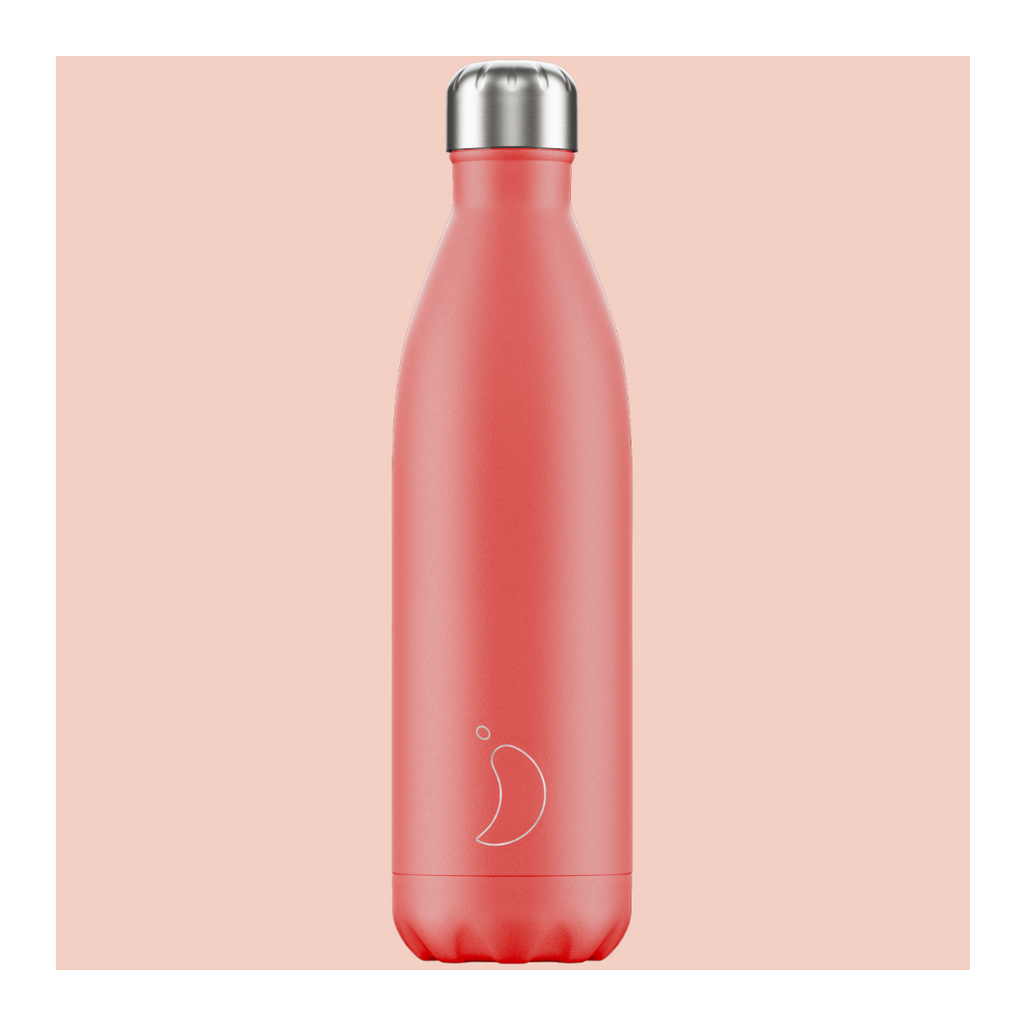 botella chilly 500ml coral
