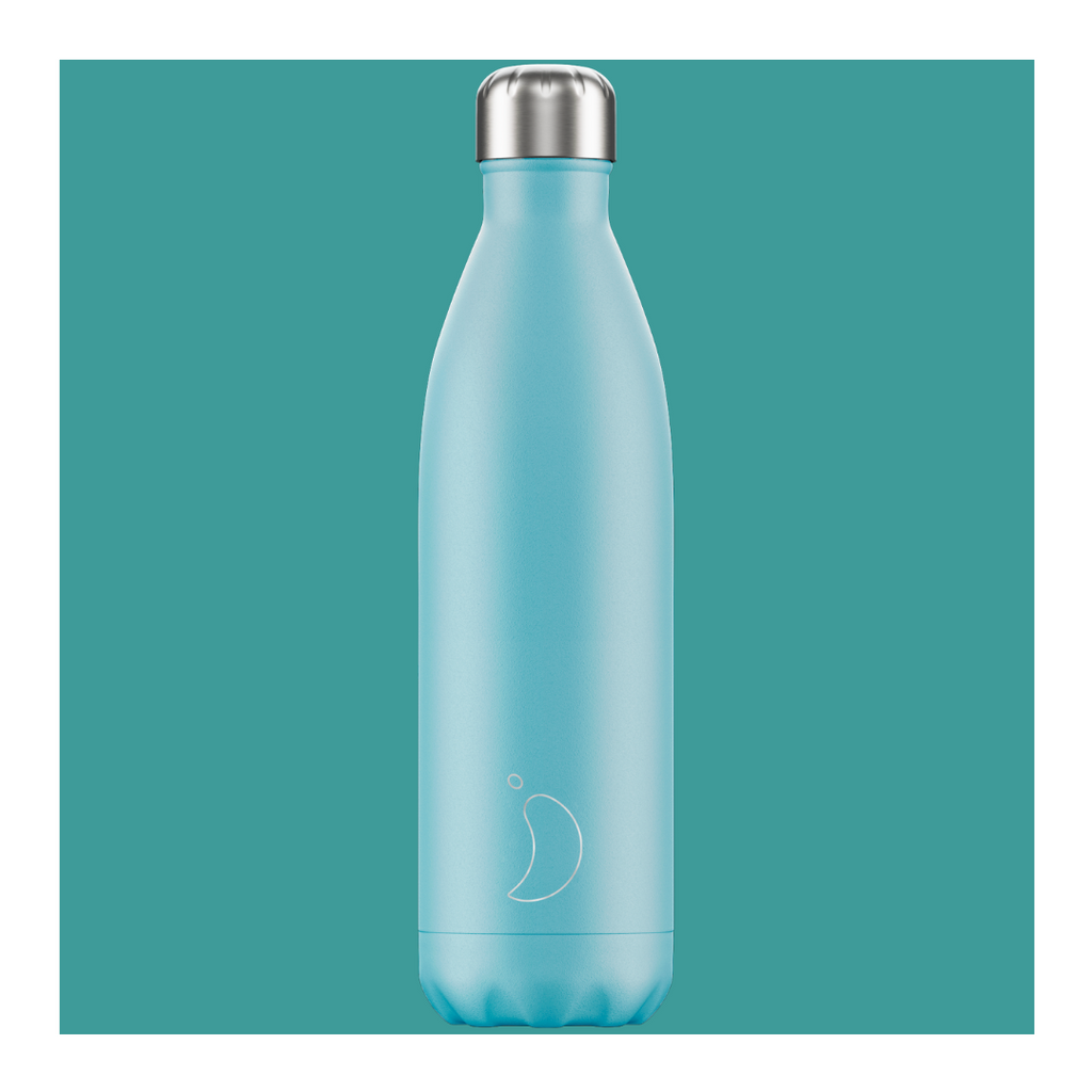 Chilly´s Bottles - Pastel Blue 500 ml. Isothermal bottle.