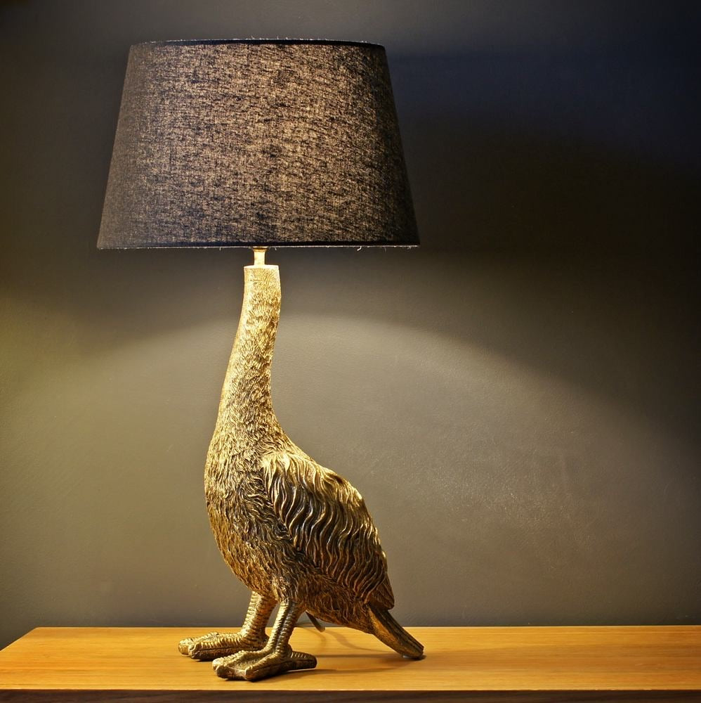 goose table lamp