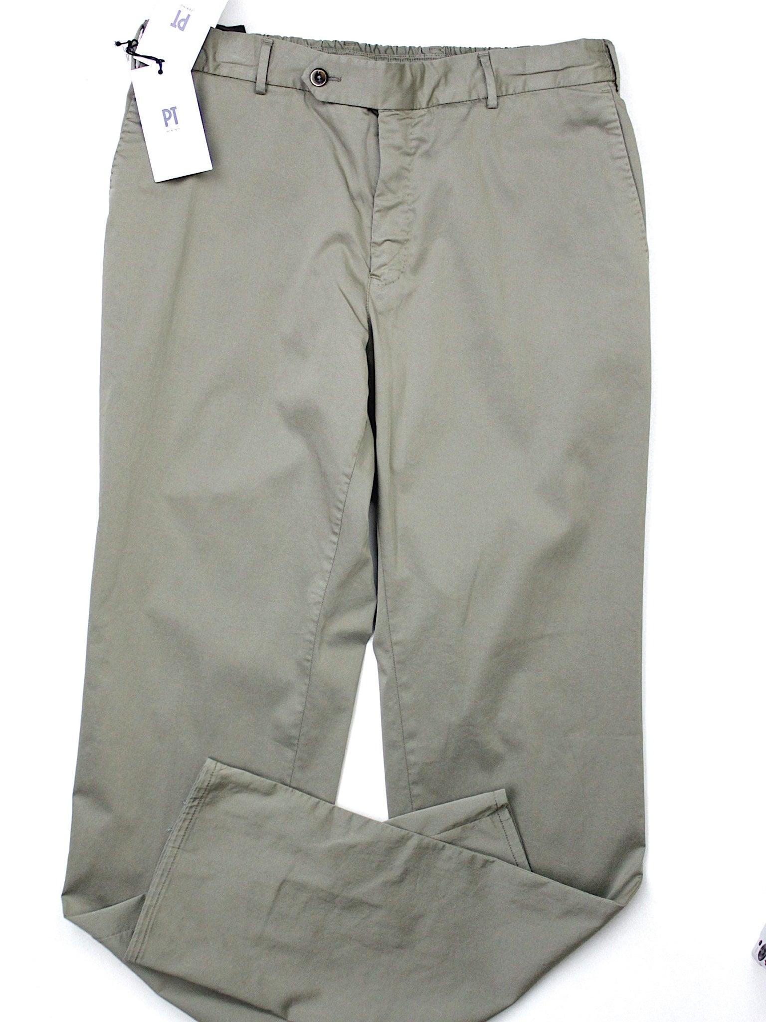 PT Torino PT01 Slim Fit Stretch Drawstring Casual / Dress Pants EU 52 / 34W Tan - Bristol Apparel Co