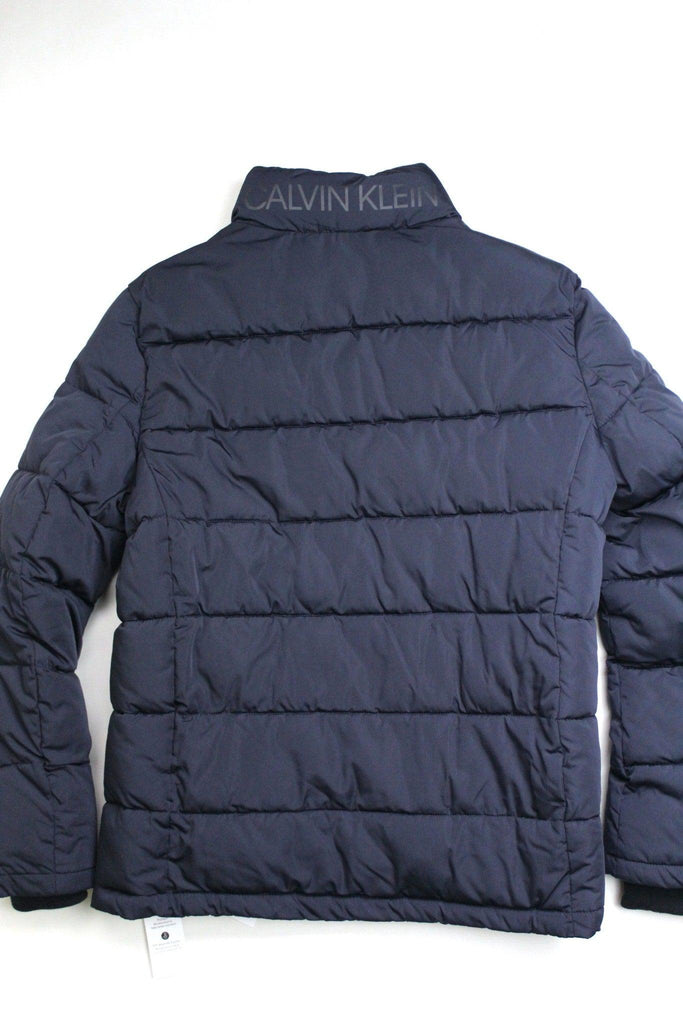 calvin klein puffer jacket blue