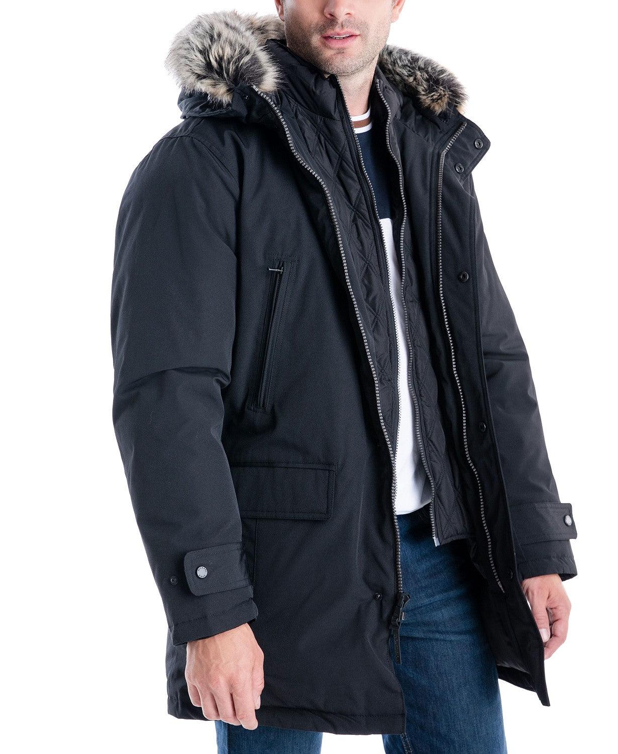 Michael Kors Men's Hooded Bib Snorkel Parka Coat XXL Black – Bristol  Apparel Co