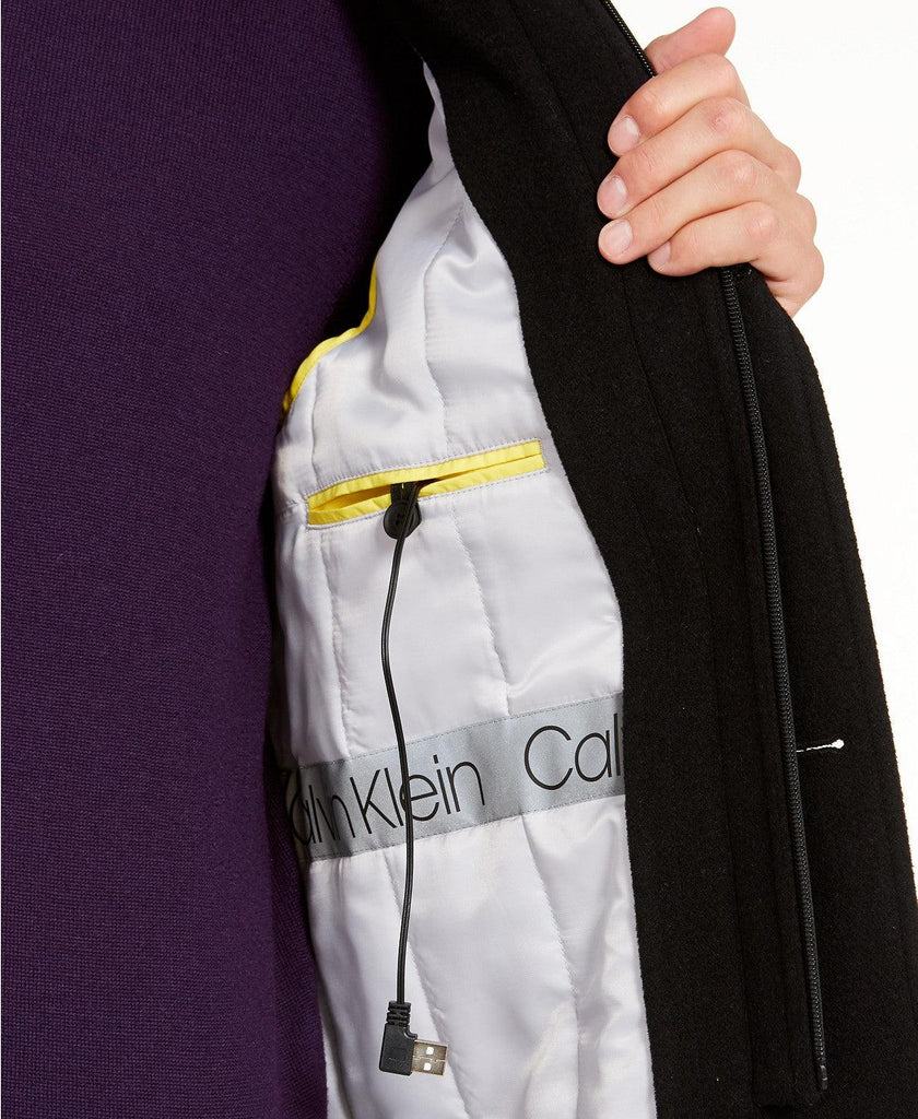 calvin klein heated overcoat