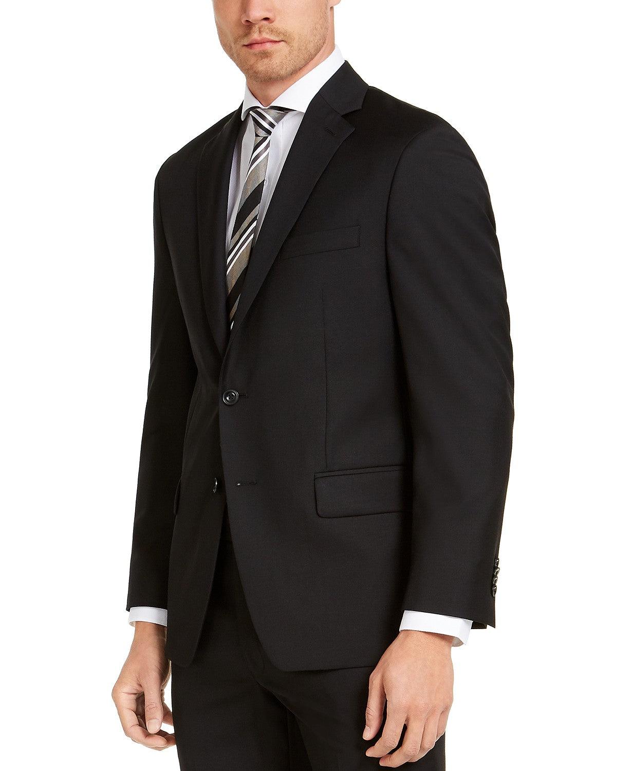 Michael Kors Men's Classic-Fit Airsoft Stretch Black Solid Suit Jacket –  Bristol Apparel Co