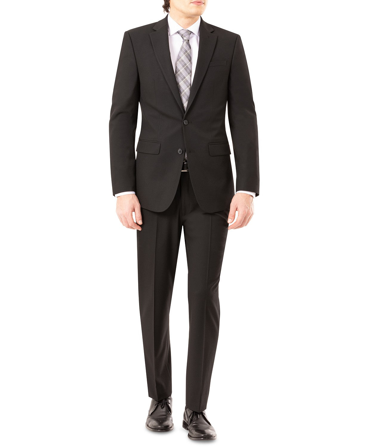 IZOD Men's Classic-Fit Suit Jacket Black 44S / 36 x 30 Flat Pant ...