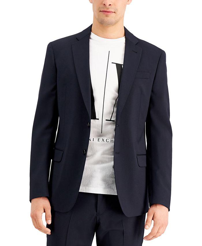 AX Armani Exchange Men's Slim-Fit Solid Suit Jacket 44L Navy Blue – Bristol  Apparel Co