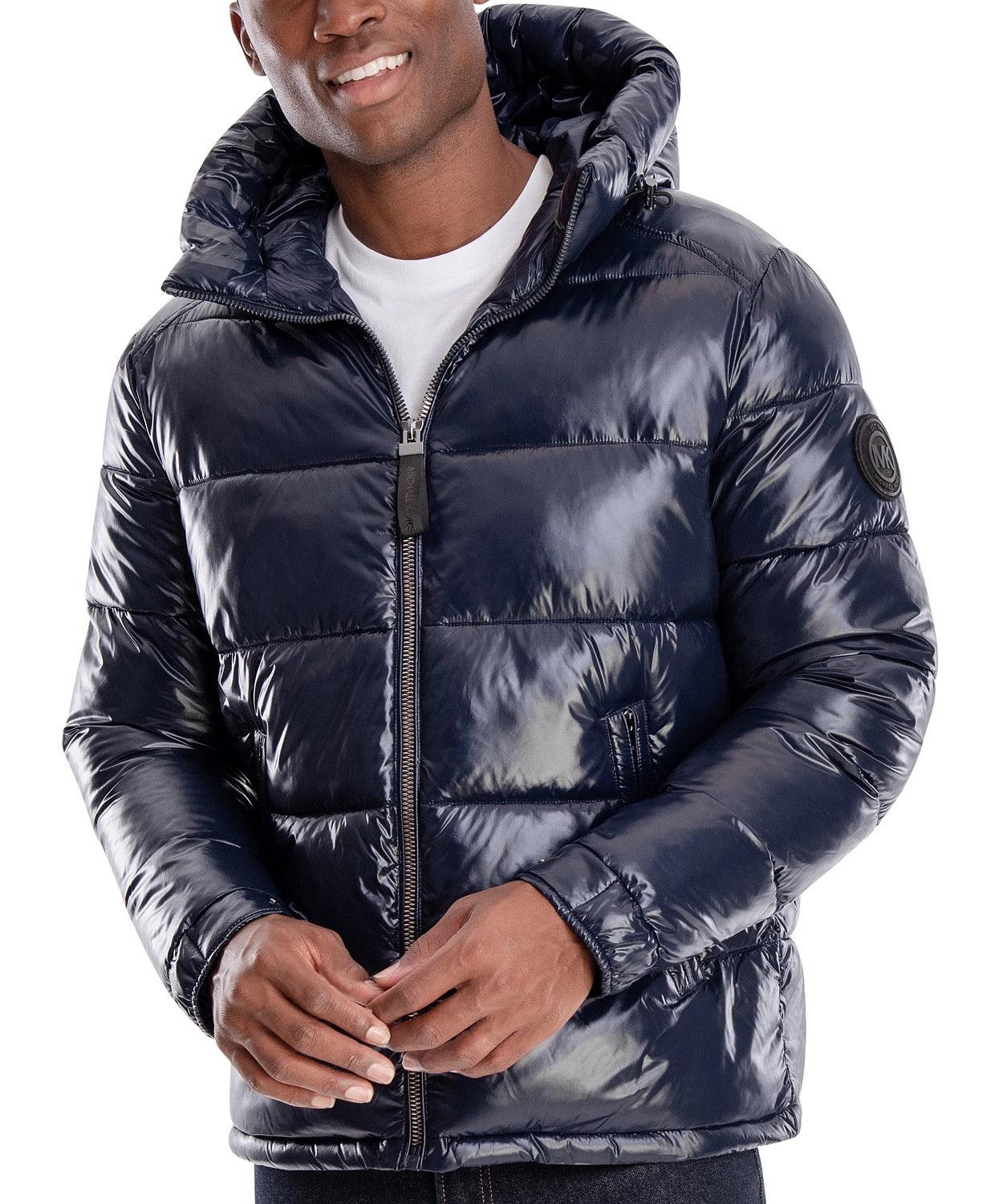 Michael Kors Men's Shiny Hooded Puffer Jacket Medium Midnight Blue –  Bristol Apparel Co