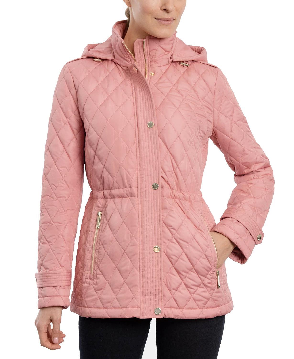 Michael Kors Women's Hooded Quilted Anorak Coat Jacket XS Dusty Rose P –  Bristol Apparel Co