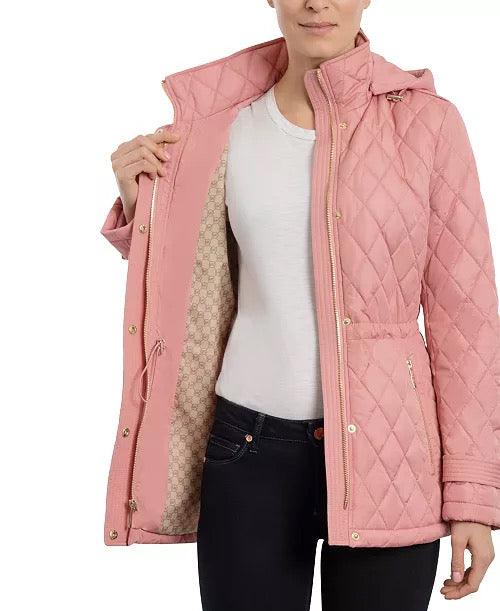 Michael Kors Women's Hooded Quilted Anorak Coat Jacket XS Dusty Rose P –  Bristol Apparel Co