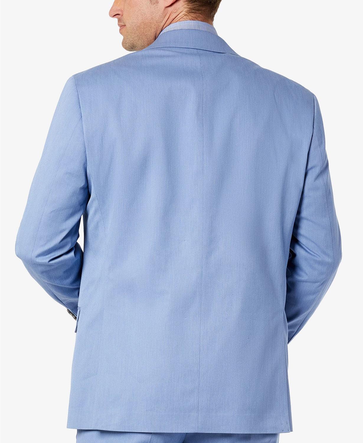 Sean John Men's Classic-Fit Solid Suit Jacket Light Blue 44R Sport