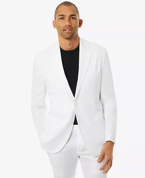 MICHAEL KORS Men's Modern-Fit Stretch Solid Suit Jacket White 42S Poyl –  Bristol Apparel Co