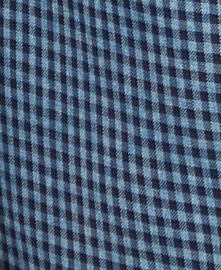 mk men's classic fit blue check sport coat