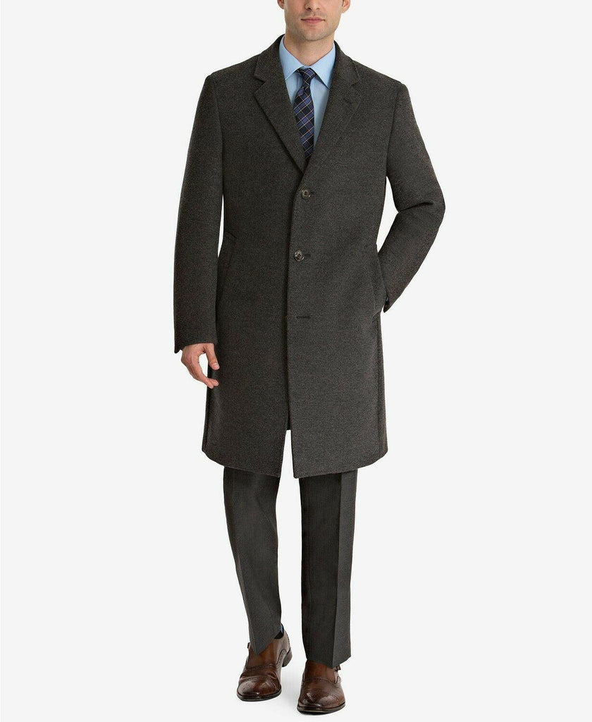 $495 Lauren Ralph Lauren Men’s Luther Wool Blend Top Coat 42S Grey ...