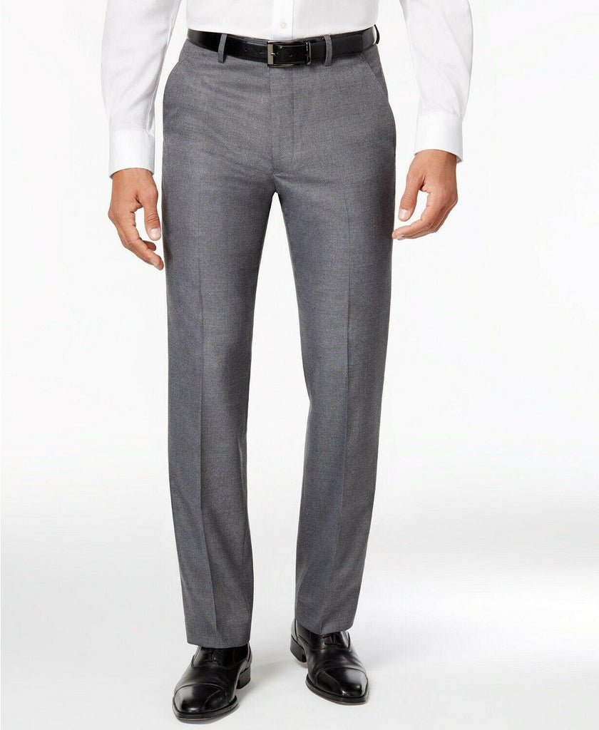 $135 Alfani Men's Stretch Performance Slim-Fit Dress Pants 32 x 32 Gre ...