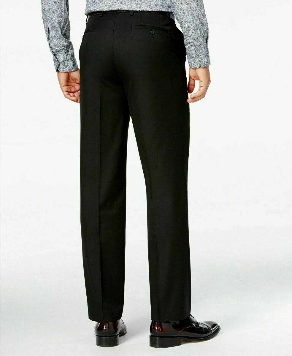 Sean John Men's Dress Pants 38 x 32 Classic-Fit Black Solid – Bristol ...