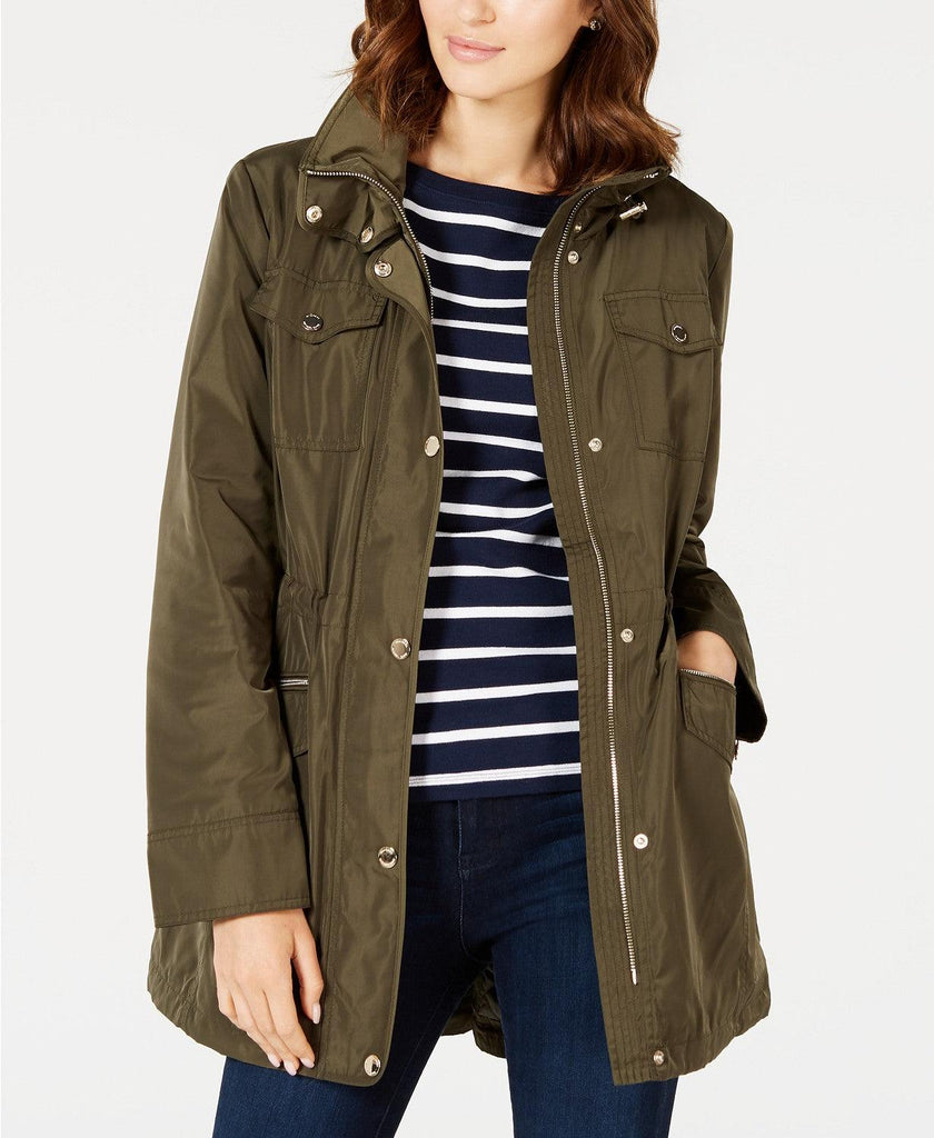 michael kors parka green