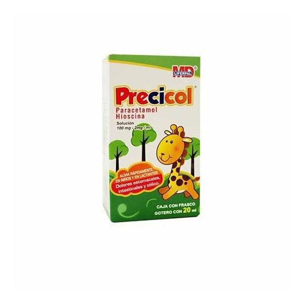 BUTILHIOSCINA/ PARACETAMOL 10/500MG CAJA CON 20 TABLETAS(PRESICOL