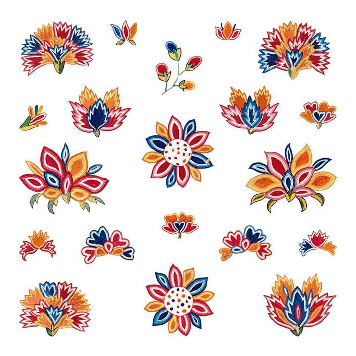 Hungarian Folk Pattern Vector Seamless Border Kalocsa Embroidery Floral  Ethnic Ornament Slavic Eastern European Print Isolated Traditional Flower  Design For Vintage Wedding Invitation Stock Illustration  Download Image  Now  iStock