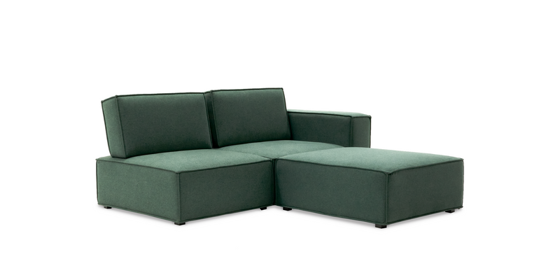 Sage 3PC Cubric Modular sectional sofa