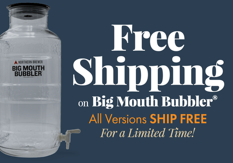 FREE SHIPPING on all Big Mouth Bubbler® Fermenters  No minimum purchase required!